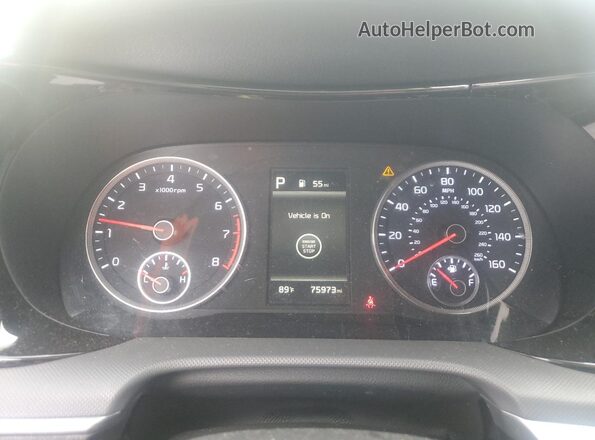 5XXG14J2XNG148262 2022 KIA K5 White Вид щитка приладів