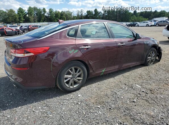 5XXGT4L36LG382265 2020 KIA OPTIMA Maroon უკანა მარჯვენა