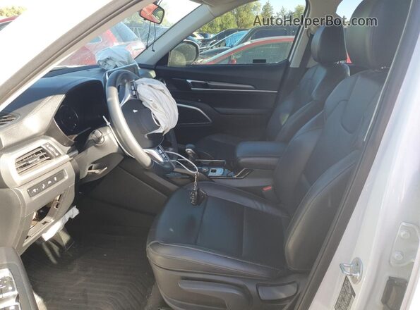 5XYP24HC0LG016177 2020 KIA TELLURIDE Белый Вид салона спереди