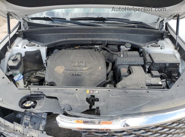 5XYP24HC0LG016177 2020 KIA TELLURIDE Белый Вид подкапотного пространства