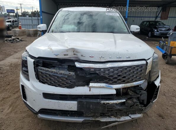 5XYP24HC0LG016177 2020 KIA TELLURIDE Белый Вид спереди