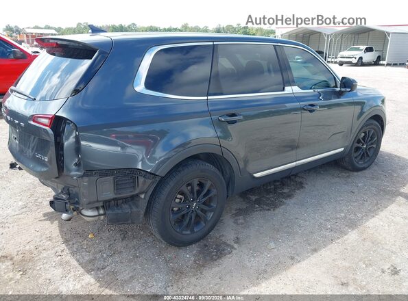 5XYP24HC2LG045910 2020 KIA TELLURIDE Gray Trasero derecho