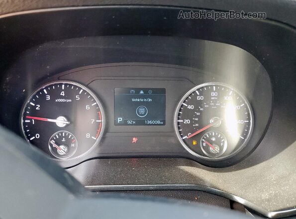 5XYP24HC3LG077765 2020 KIA TELLURIDE Gray Instrument cluster view