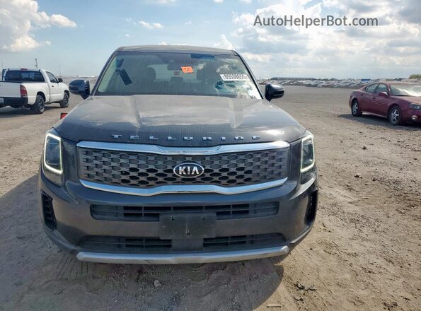 5XYP24HC3LG077765 2020 KIA TELLURIDE Gray Front view