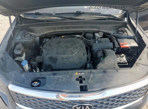 5XYP24HC3LG077765 2020 KIA TELLURIDE Gray Engine compartment view