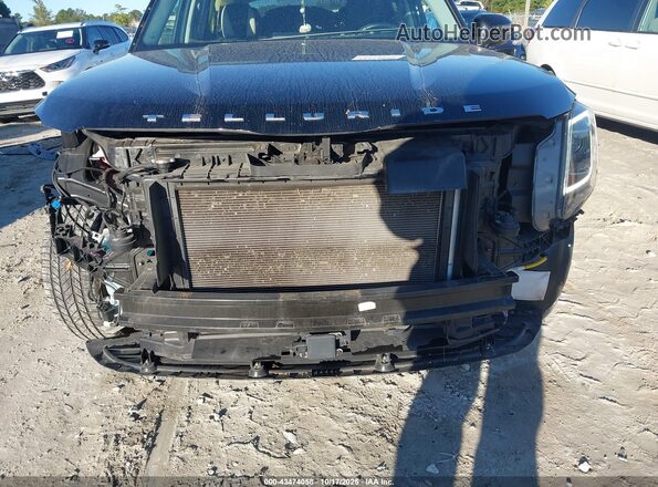 5XYP24HC6NG256420 2022 KIA TELLURIDE Black Widok z przodu