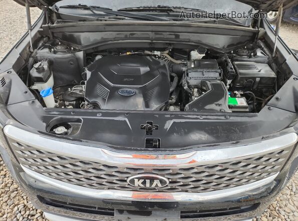 5XYP2DHC1LG018245 2020 KIA TELLURIDE Black Engine compartment view