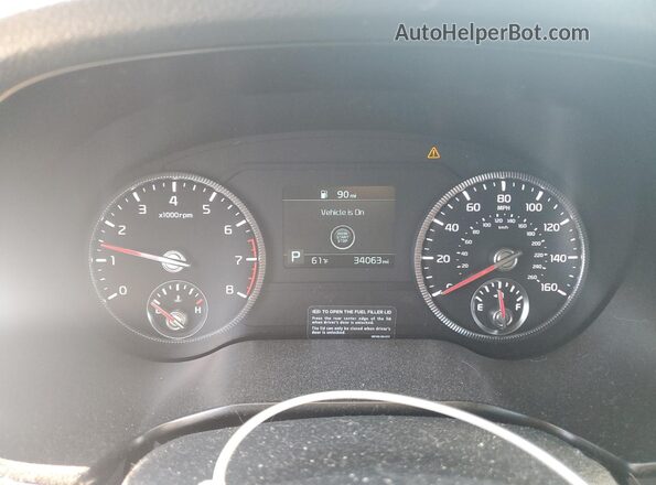 5XYP2DHC6LG010027 2020 KIA TELLURIDE Синий Вид щитка приборов