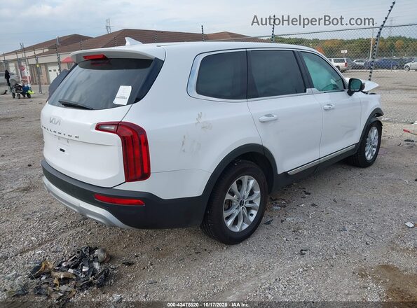 5XYP2DHC8NG199783 2022 KIA TELLURIDE White Задня права чверть