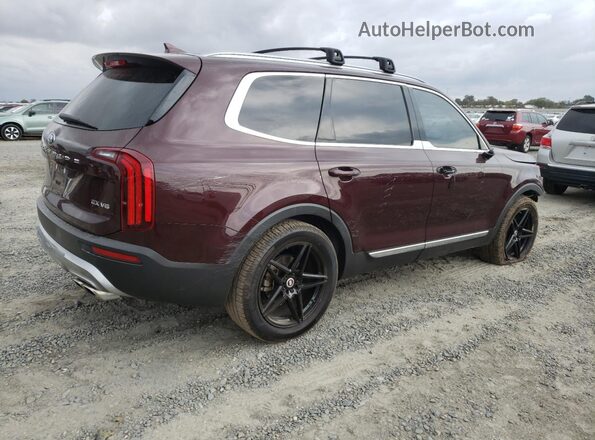 5XYP34HC0LG048236 2020 KIA TELLURIDE Burgundy Հետևի աջ