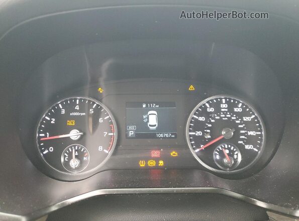 5XYP34HC4LG001484 2020 KIA TELLURIDE White Widok zestawu wskaźników