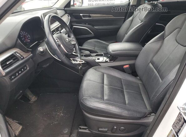 5XYP34HC4LG001484 2020 KIA TELLURIDE White Widok wnętrza z przodu