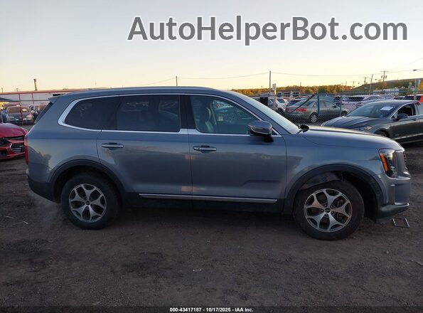 5XYP34HC4NG323013 2022 KIA TELLURIDE Gray Widok wnętrza z tyłu