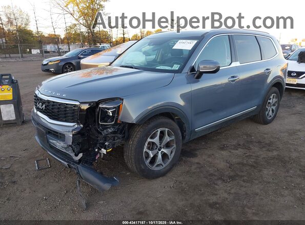 5XYP34HC4NG323013 2022 KIA TELLURIDE Gray Przód lewy