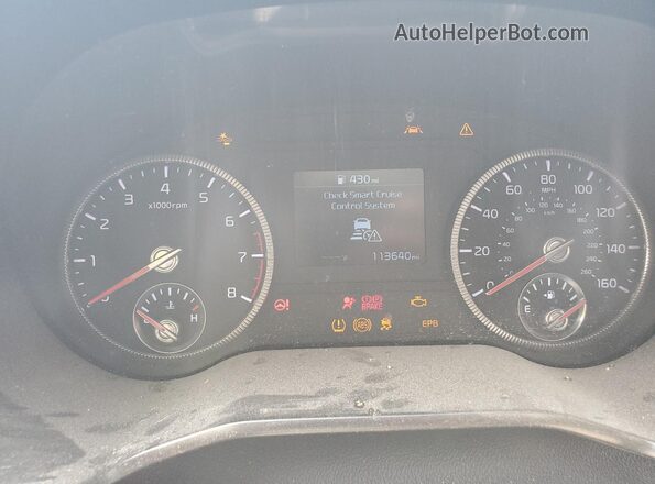 5XYP34HC5LG054498 2020 KIA TELLURIDE Black Вид щитка приладів
