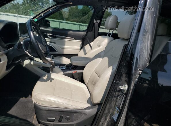 5XYP34HC5LG054498 2020 KIA TELLURIDE Black Вид салону спереду