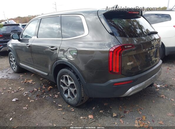 5XYP34HC5NG259175 2022 KIA TELLURIDE Brown Tył lewy