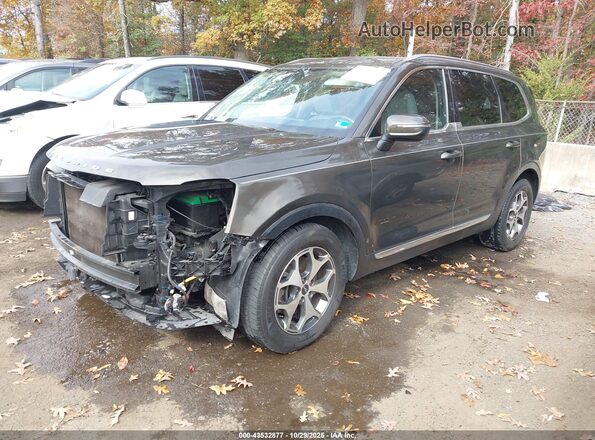 5XYP34HC5NG259175 2022 KIA TELLURIDE Brown Przód lewy