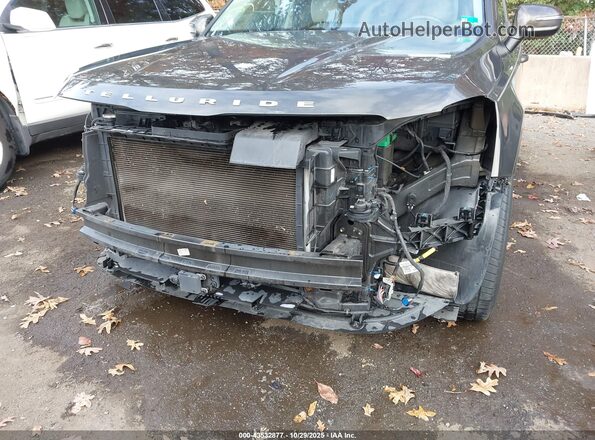 5XYP34HC5NG259175 2022 KIA TELLURIDE Brown Widok z przodu