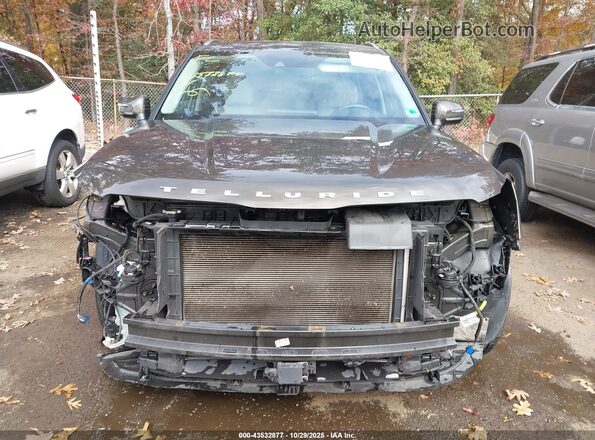 5XYP34HC5NG259175 2022 KIA TELLURIDE Brown Widok wnętrza z tyłu