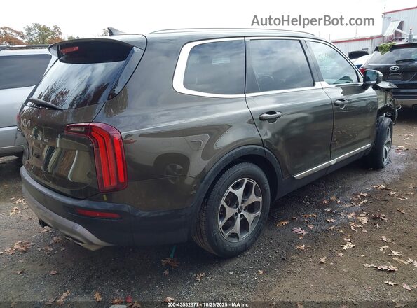 5XYP34HC5NG259175 2022 KIA TELLURIDE Brown Tył prawy