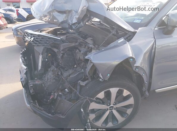 5XYP34HCXNG213079 2022 KIA TELLURIDE Gray Widok z przodu