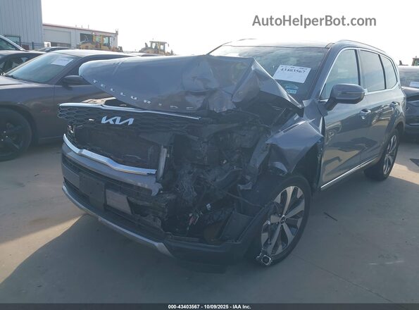5XYP34HCXNG213079 2022 KIA TELLURIDE Gray Przód lewy