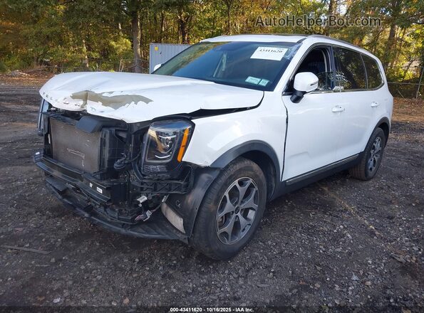 5XYP3DHC1LG003760 2020 KIA TELLURIDE White Առջևի ձախ երեք քառորդ տեսարան
