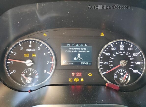 5XYP3DHC1LG042901 2020 KIA TELLURIDE Black Widok zestawu wskaźników
