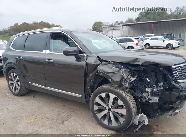 5XYP3DHC6LG057684 2020 KIA TELLURIDE Green Front view