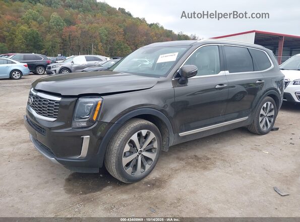 5XYP3DHC6LG057684 2020 KIA TELLURIDE Green Front left