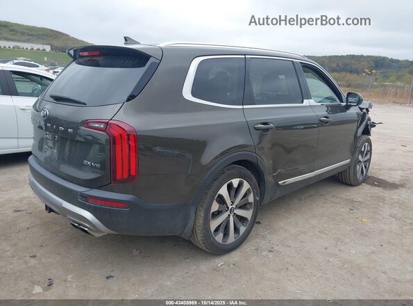 5XYP3DHC6LG057684 2020 KIA TELLURIDE Green Rear right