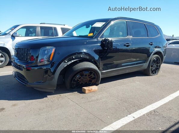 5XYP3DHC6MG190446 2021 KIA TELLURIDE Black Vista tres cuartos delantera izquierda