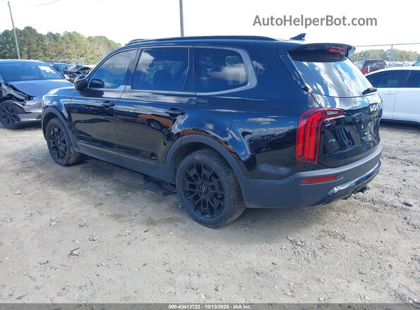 5XYP3DHC8NG203134 2022 KIA TELLURIDE Черный Задняя левая четверть