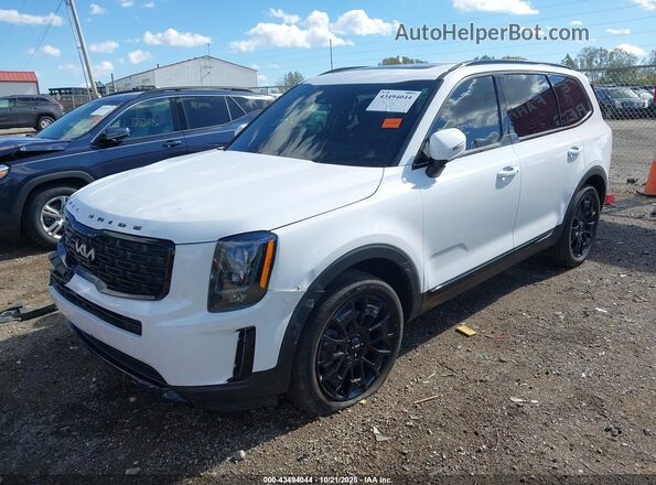 5XYP3DHC8NG322205 2022 KIA TELLURIDE White Առջևի ձախ երեք քառորդ տեսարան