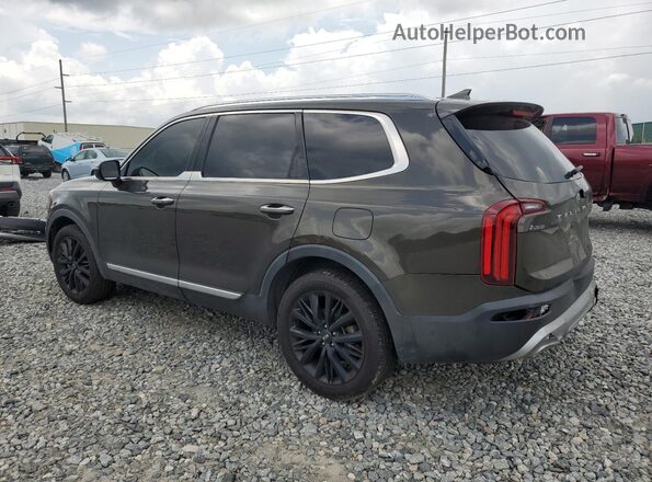 5XYP54HC4LG057354 2020 KIA TELLURIDE Brown Trasero izquierdo