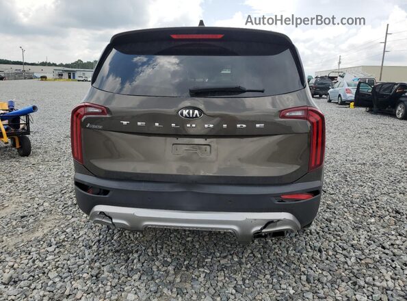 5XYP54HC4LG057354 2020 KIA TELLURIDE Brown Vista trasera