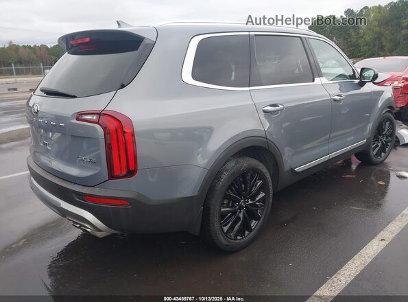 5XYP54HC4MG136251 2021 KIA TELLURIDE Gray Trasero derecho