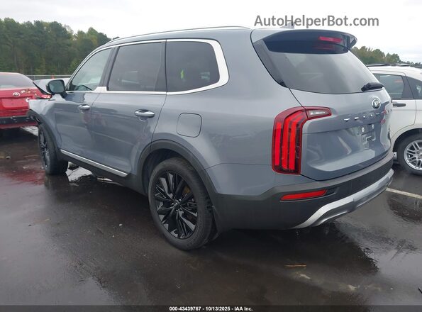 5XYP54HC4MG136251 2021 KIA TELLURIDE Gray Trasero izquierdo