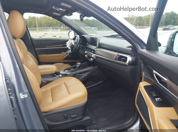 5XYP54HC4MG136251 2021 KIA TELLURIDE Gray Vista interior delantera