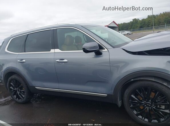 5XYP54HC4MG136251 2021 KIA TELLURIDE Gray Vista interior de 360 grados