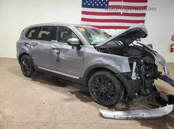 5XYP54HC9NG273364 2022 KIA TELLURIDE Gray Delantero derecho