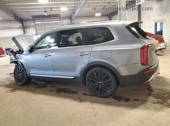 5XYP54HC9NG273364 2022 KIA TELLURIDE Gray Trasero izquierdo