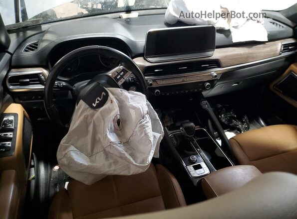 5XYP54HC9NG273364 2022 KIA TELLURIDE Gray Vista del salpicadero