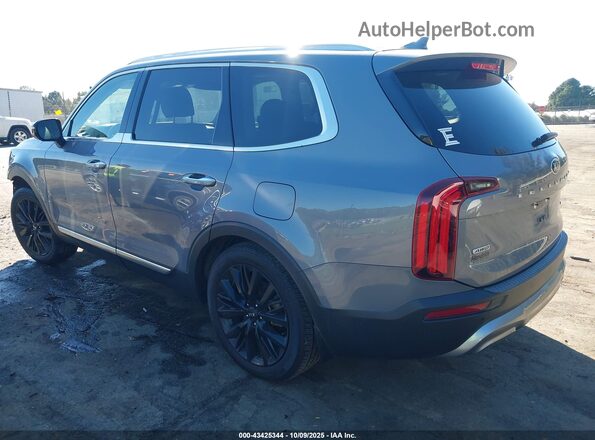 5XYP5DHC0MG097366 2021 KIA TELLURIDE Gray Trasero izquierdo