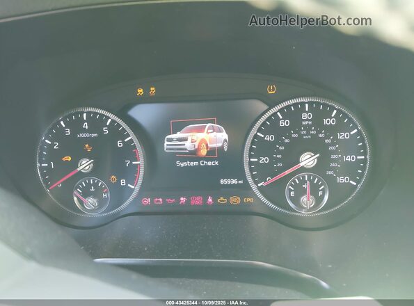 5XYP5DHC0MG097366 2021 KIA TELLURIDE Gray Vista de los asientos traseros