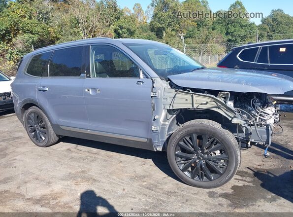 5XYP5DHC0MG097366 2021 KIA TELLURIDE Gray Vista interior de 360 grados