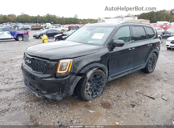 5XYP5DHC1NG253464 2022 KIA TELLURIDE Черный Передняя левая четверть