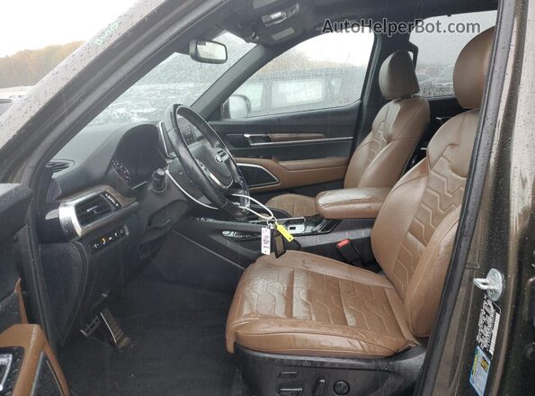 5XYP5DHC3LG062755 2020 KIA TELLURIDE Зеленый Вид салона спереди