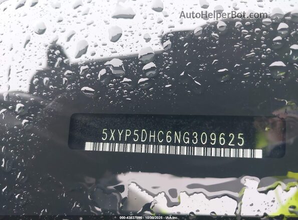 5XYP5DHC6NG309625 2022 KIA TELLURIDE Black 